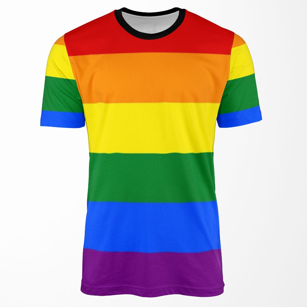 Gay Pride Flag Rainbow All-over-print T-shirt