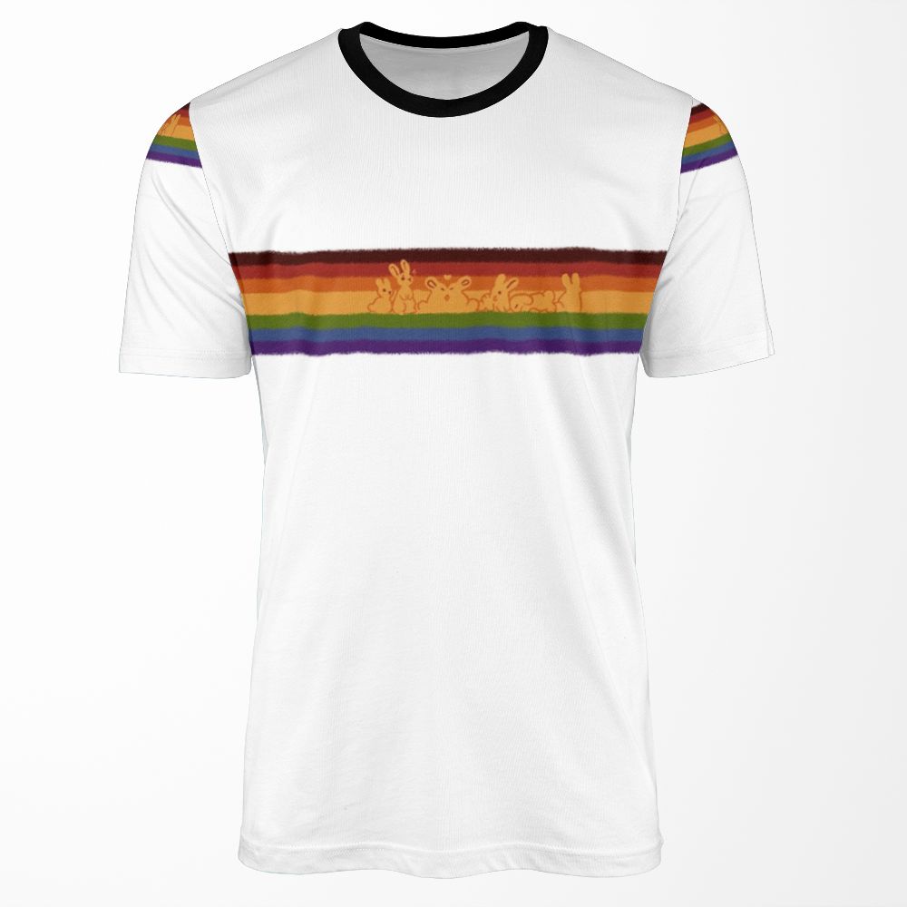 Gay Pride Rabbits All-over-print T-shirt