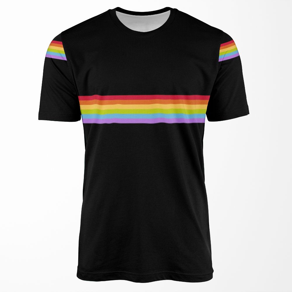 Gay Pride Stripe All-over-print T-shirt