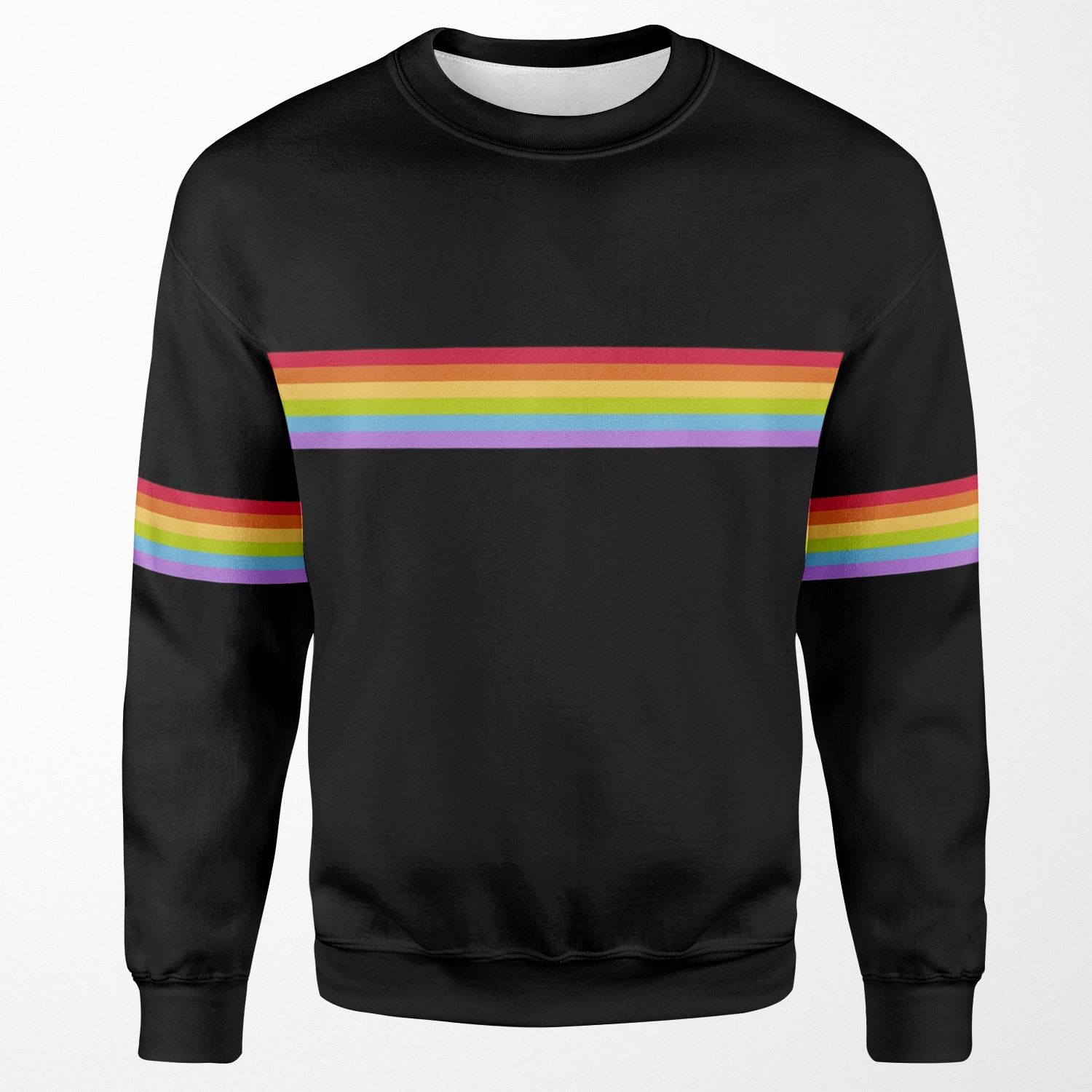 Gay Pride Stripe All-over-print Unisex Sweatshirt