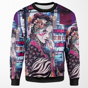 Geisha In Tokyo All-over-print Unisex Sweatshirt