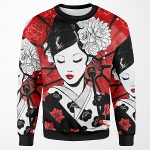 Geisha Japan Collection All-over-print Unisex Sweatshirt