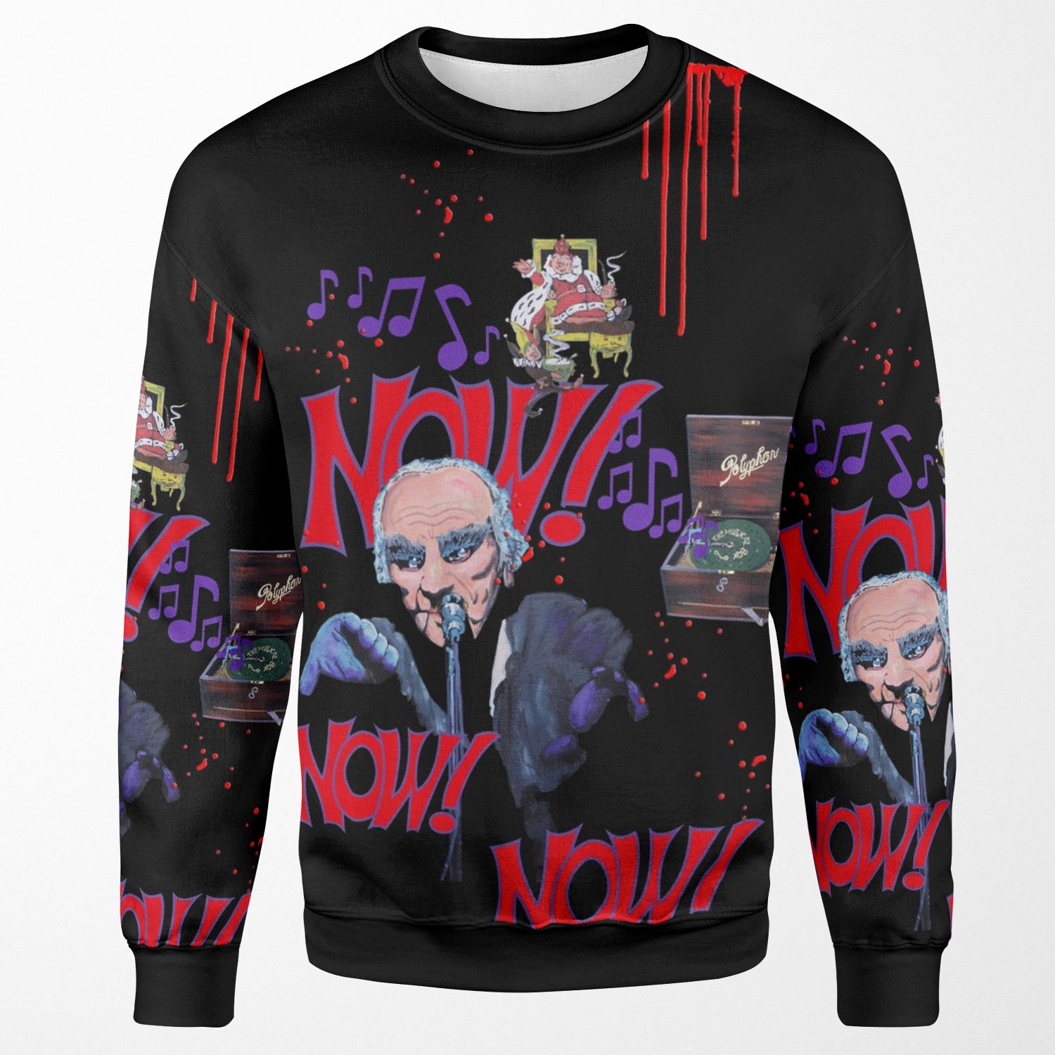 Genesis Fanart The Musical Box From Nursery Cryme By Frank Grabowski All-over-print Unisex Sweatshirt