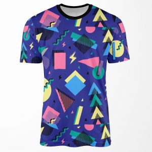 Geometric 90S Design 4 All-over-print T-shirt