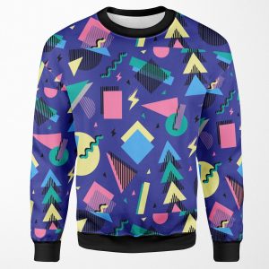Geometric 90S Design 4 All-over-print Unisex Sweatshirt