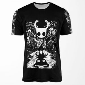 Ghost Knight Graphic Art Hollow Knight Funny Game All-over-print T-shirt