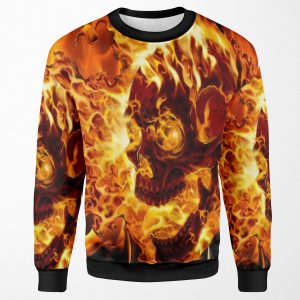 Ghost Rider Fire All-over-print Unisex Sweatshirt