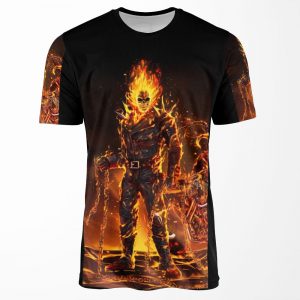 Ghost Rider The Fire Man Beautiful Hot Designs All-over-print T-shirt