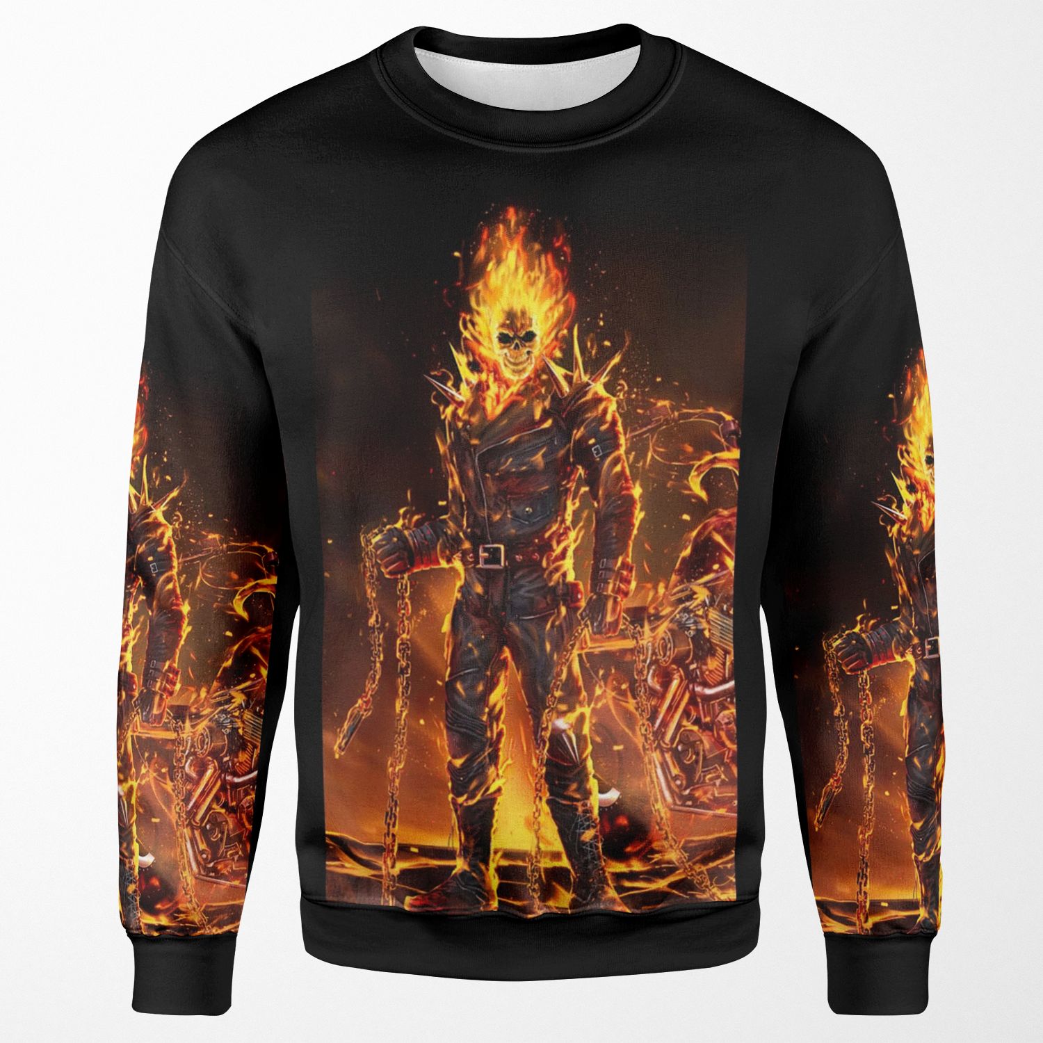 Ghost Rider The Fire Man Beautiful Hot Designs All-over-print Unisex Sweatshirt