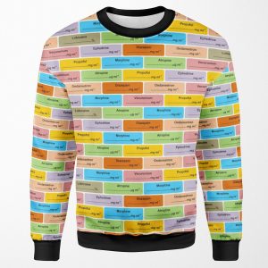 Gift For Anaesthetist Anesthetist Anesthesiologist Drug Label Pattern All-over-print Unisex Sweatshirt