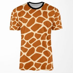 Giraffe Print Pattern Animal Print All-over-print T-shirt