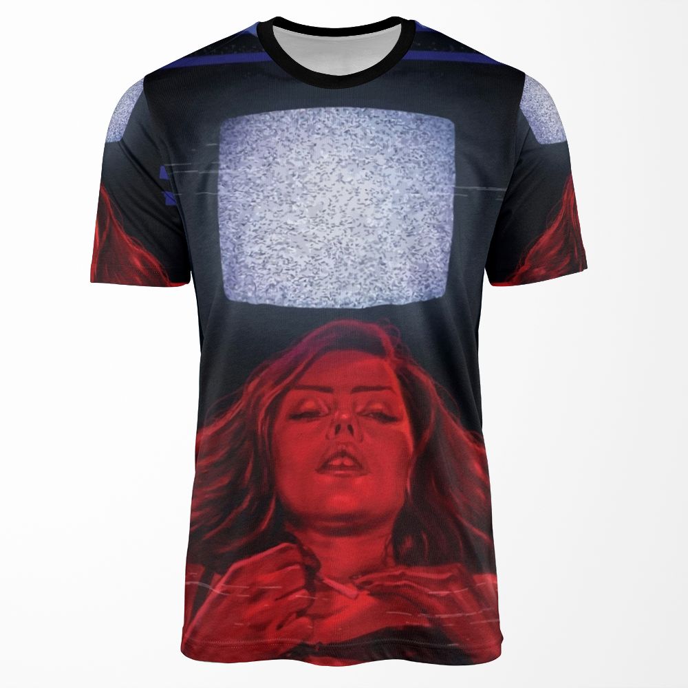 Girl And Tv All-over-print T-shirt