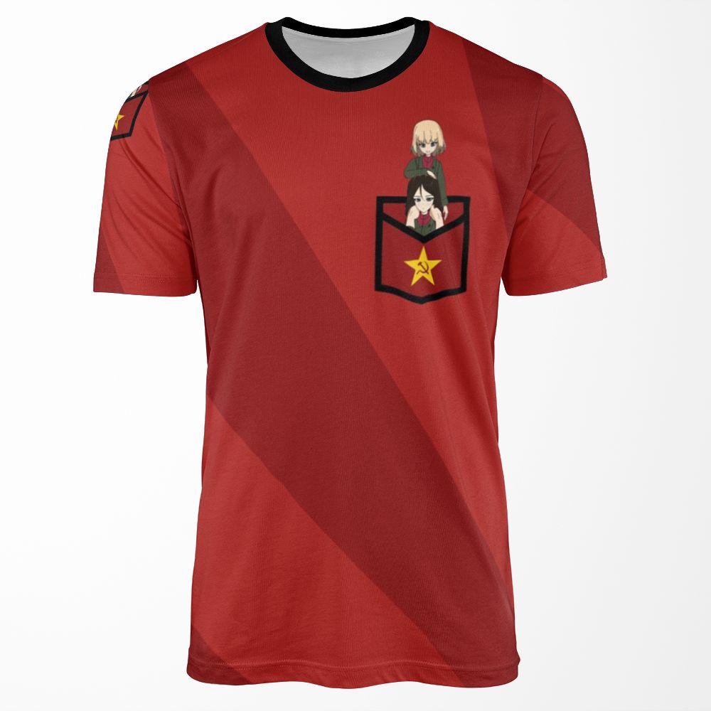 Girls Und Panzer Katyusha And Nonna All-over-print T-shirt