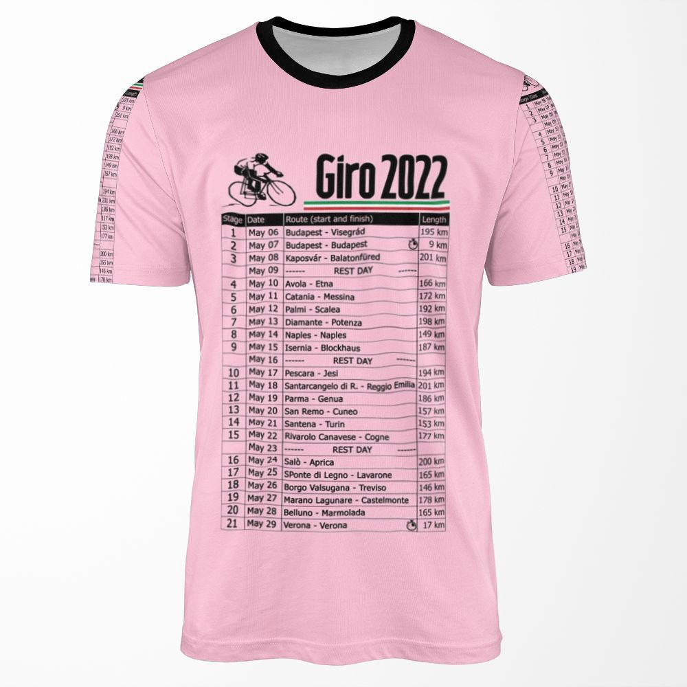Giro D Italia 2022 All-over-print T-shirt