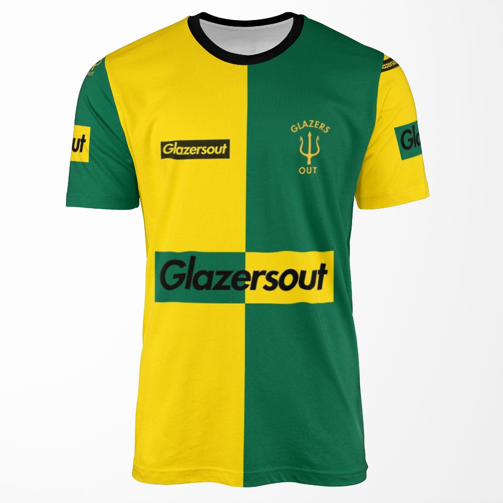 Glazersout Yellow Green Manchester Kit 1 All-over-print T-shirt