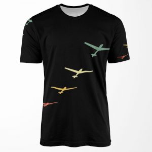 Glider Glider Launch Vintage Retro All-over-print T-shirt