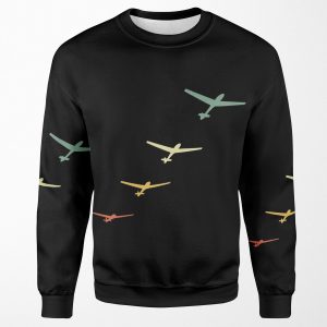 Glider Glider Launch Vintage Retro All-over-print Unisex Sweatshirt