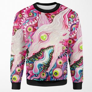 Glitterwolf Acrylic Painting All-over-print Unisex Sweatshirt