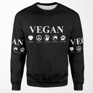 Go Vegan All-over-print Unisex Sweatshirt