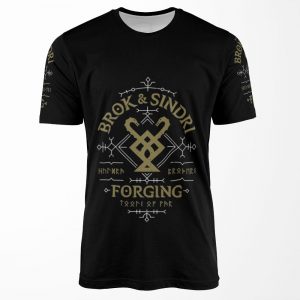 God Of War Brok And Sindri Forging Gifts God Of War All-over-print T-shirt