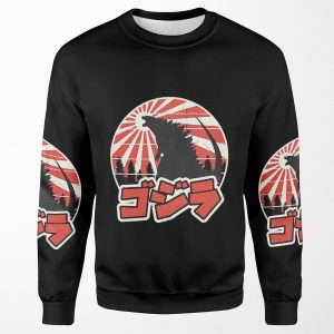 Godzilla Retro All-over-print Unisex Sweatshirt