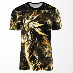 Goku Super Saiyan 3 Gold All-over-print T-shirt