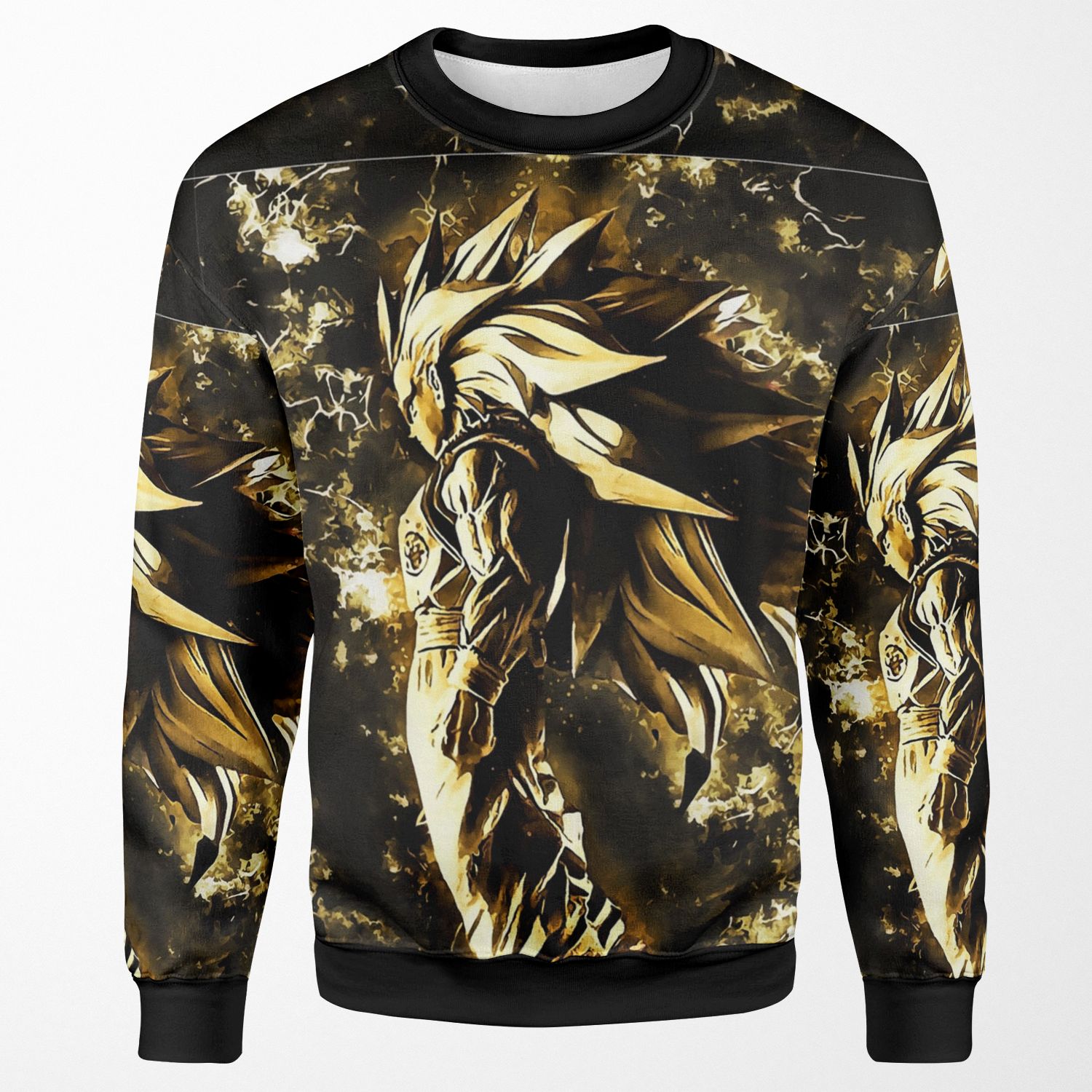 Goku Super Saiyan 3 Gold All-over-print Unisex Sweatshirt