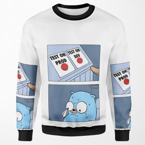 Golang Gopher Two Buttons All-over-print Unisex Sweatshirt