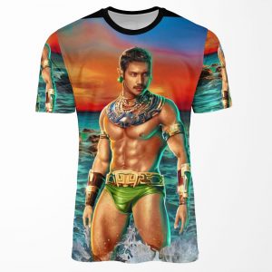 Gold Warrior All-over-print T-shirt