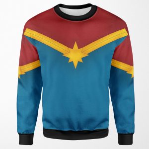 Golden Star With Red And Blue All-over-print Unisex Sweatshirt