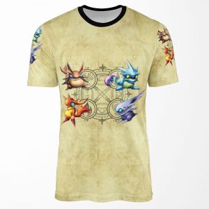 Golden Sun Djinn All-over-print T-shirt