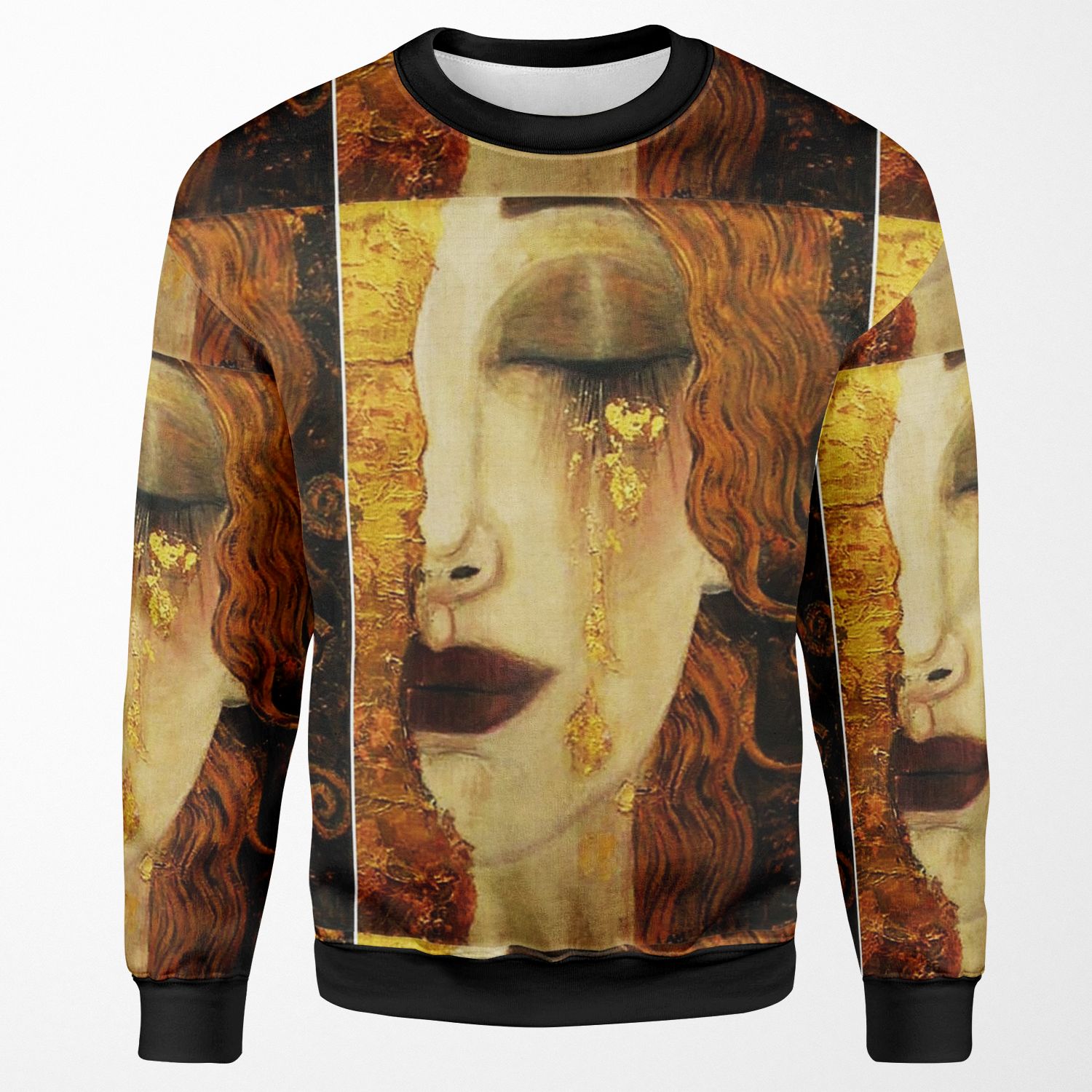 Golden Tears Jugendstil Art All-over-print Unisex Sweatshirt