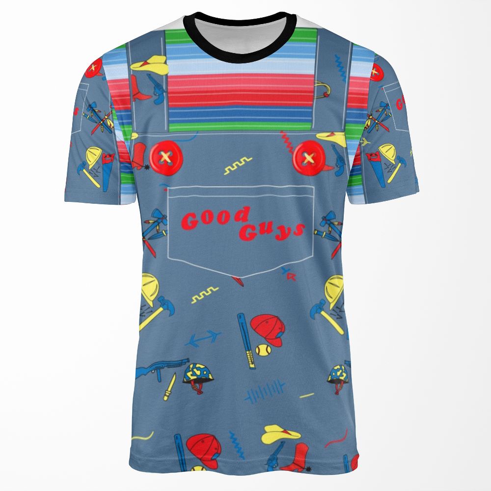 Good Guys Child S Play Chucky Killer Doll Overalls All-over-print T-shirt