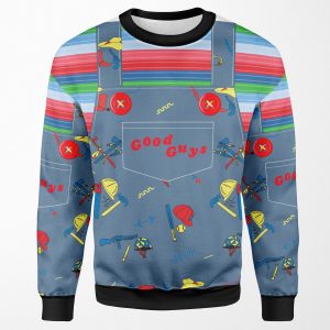 Good Guys Child S Play Chucky Killer Doll Overalls All-over-print Unisex Sweatshirt