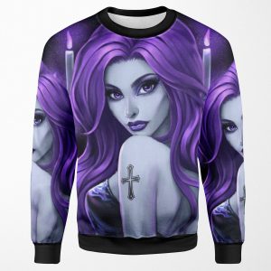 Goth Beauty Purple All-over-print Unisex Sweatshirt