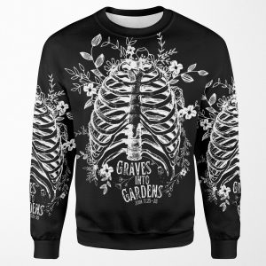 Graves Into Gardens White Font All-over-print Unisex Sweatshirt