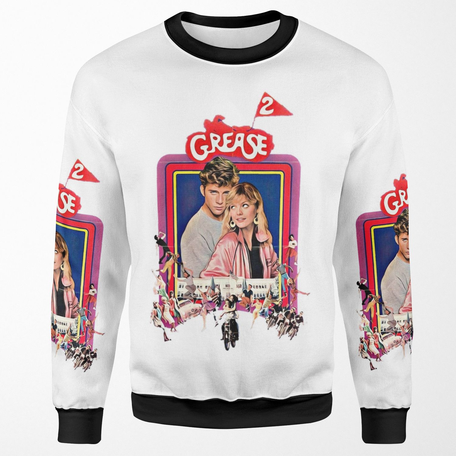 Grease 2 Classic 80 S Film All-over-print Unisex Sweatshirt