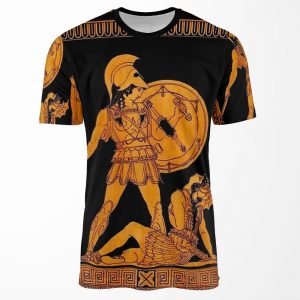Greece Ancient God And Goddess Frieze Print All-over-print T-shirt