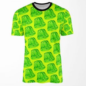 Green Jello Mold Pattern Lime All-over-print T-shirt