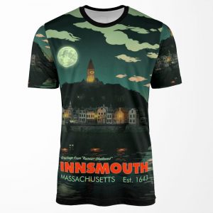 Greetings From Innsmouth Mass All-over-print T-shirt