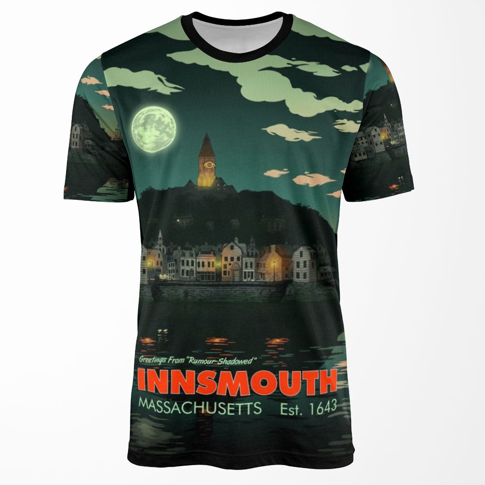 Greetings From Innsmouth Mass All-over-print T-shirt
