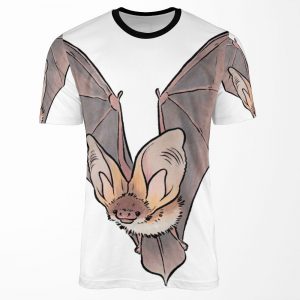 Grey Long Eared Bat All-over-print T-shirt