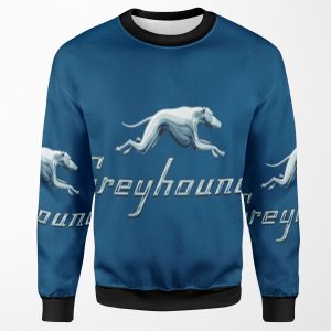 Greyhound Blue Bus Logo All-over-print Unisex Sweatshirt