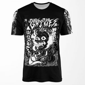 Grimes Visions Inverted Occult All-over-print T-shirt