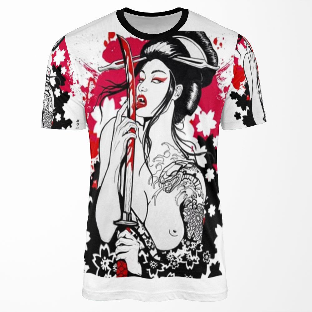 Gueixa New Sexy Funny All-over-print T-shirt