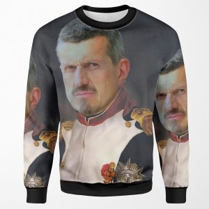 Guenther Steiner Formula 1 Emperor Pop Art Classic Portrait All-over-print Unisex Sweatshirt