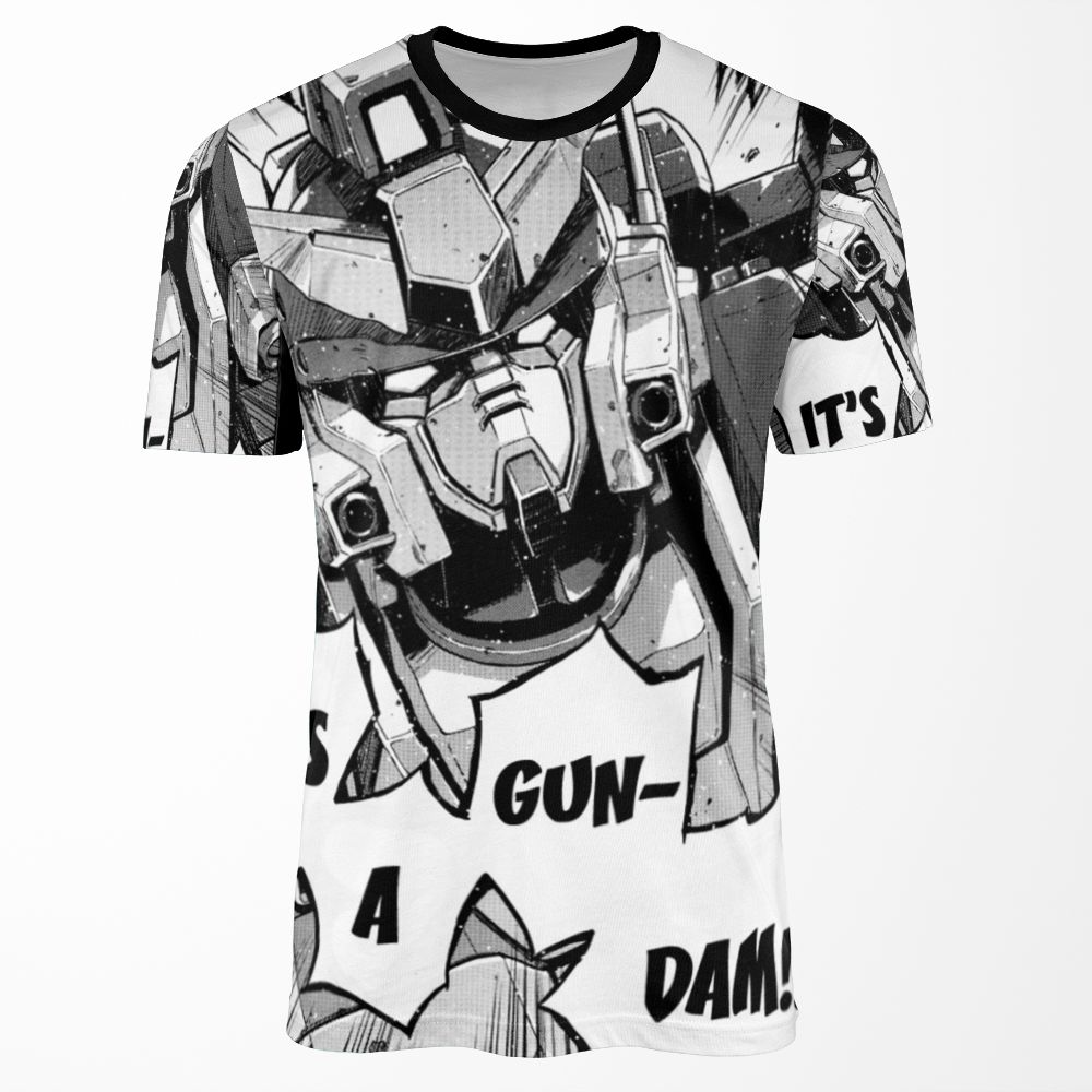 Gundam Wing Manga Heavyarms All-over-print T-shirt