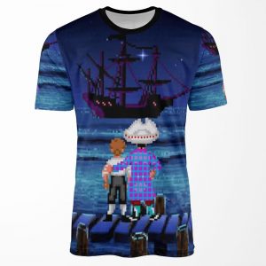Guybrush And Stan Monkey Island All-over-print T-shirt