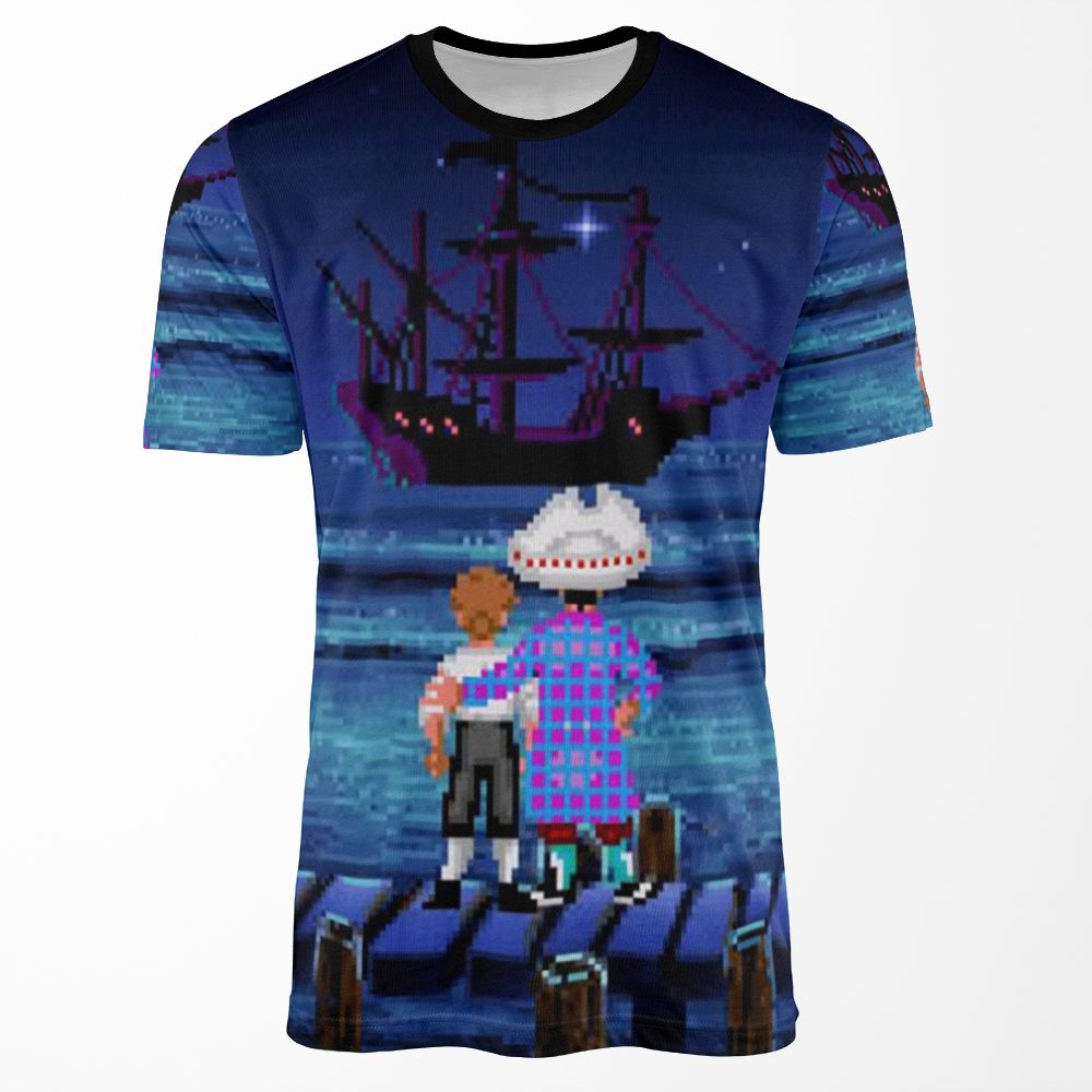Guybrush And Stan Monkey Island All-over-print T-shirt