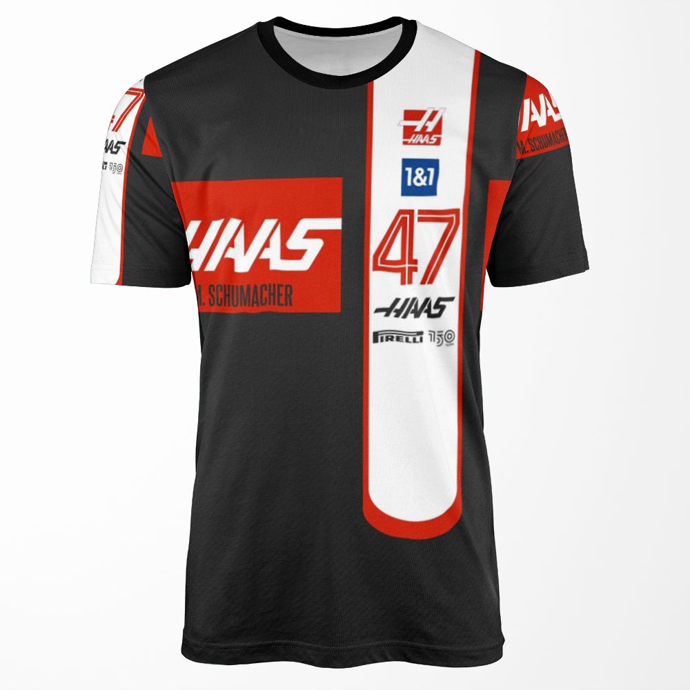 Haas F1 2022 Nose Schumacher All-over-print T-shirt